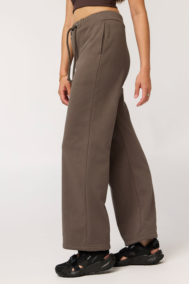 Girlfriend Collective Mink Millie Straight Leg Sweatpant 