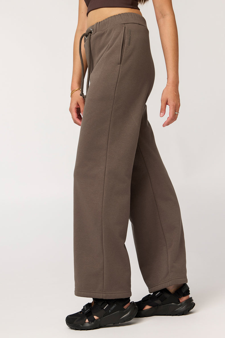 Girlfriend Collective Mink Millie Straight Leg Sweatpant 