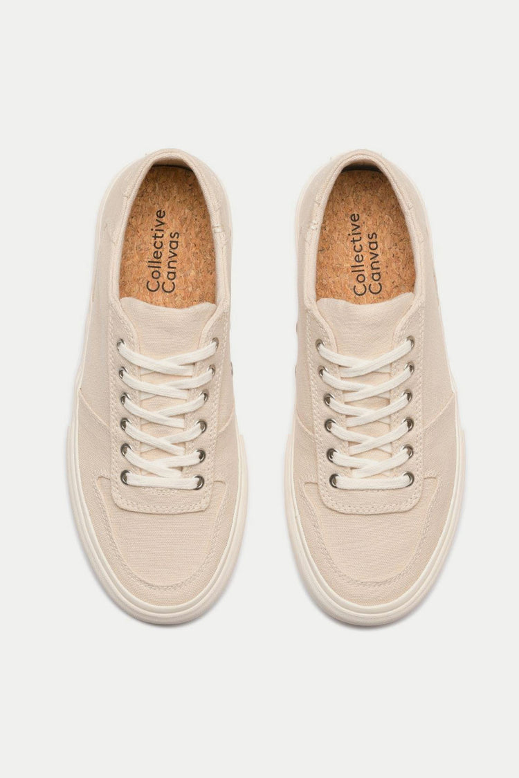 Collective Canvas Natural Bal Trainers Womens 