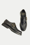 Kleman Black Convoi Buckle Shoe Womens 