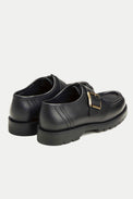 Kleman Black Convoi Buckle Shoe Womens 