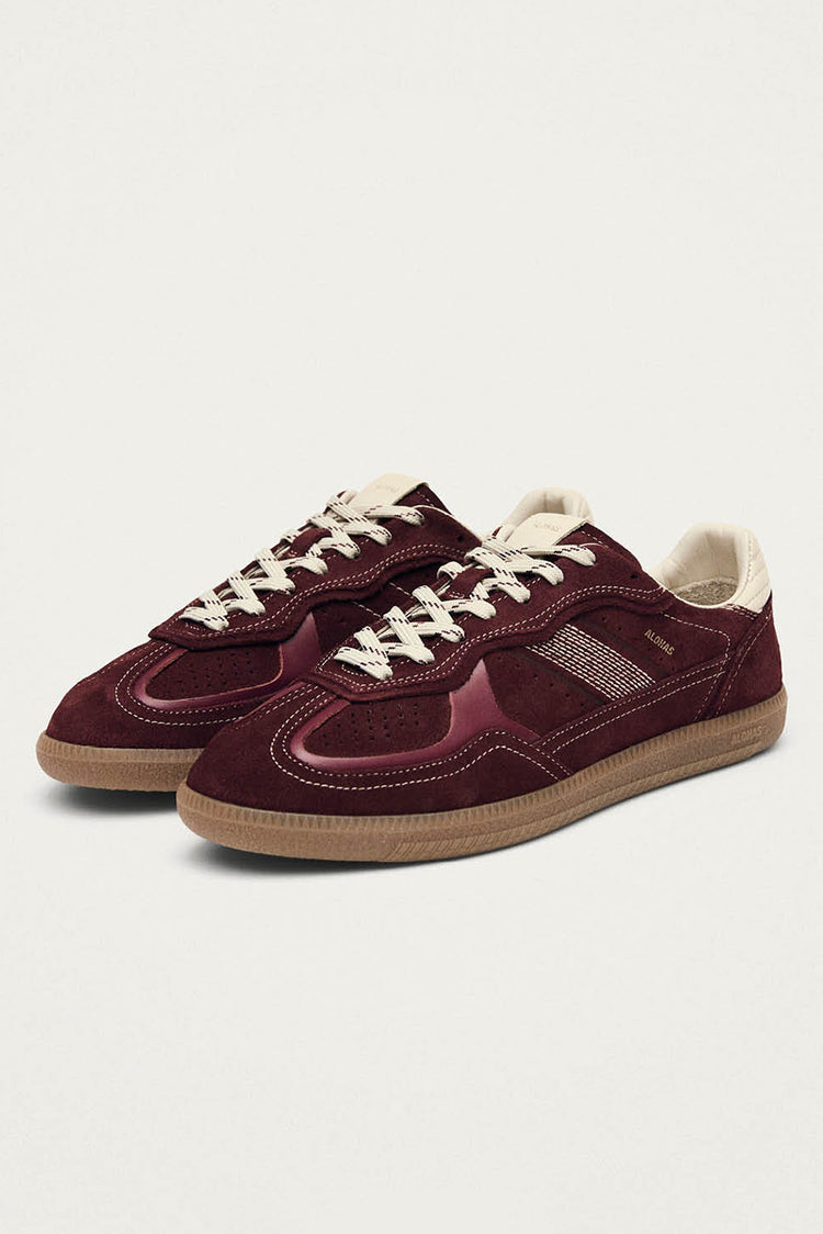 Burgundy Cream Leather TB.490 Rife Trainers