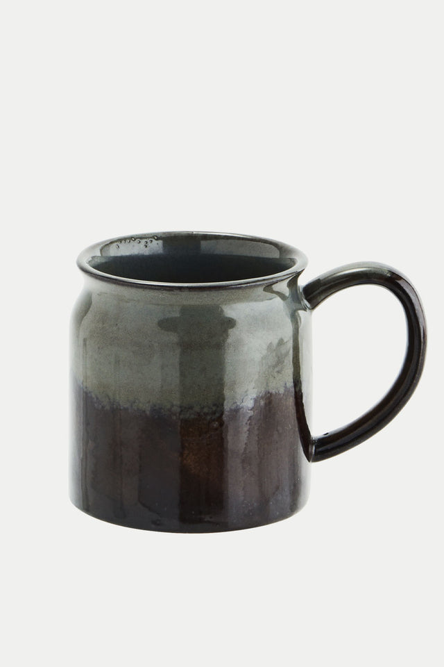 Madam Stoltz Grey Coloured Stoneware Mug 