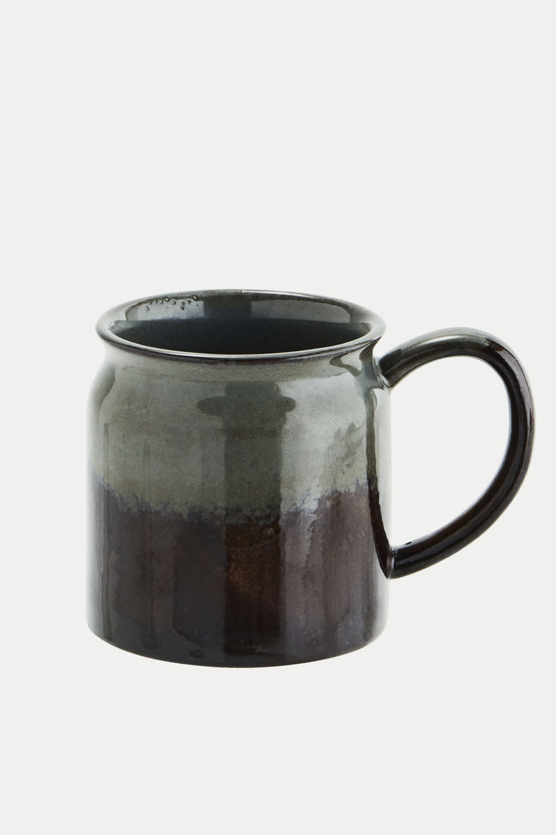 Madam Stoltz Grey Coloured Stoneware Mug 