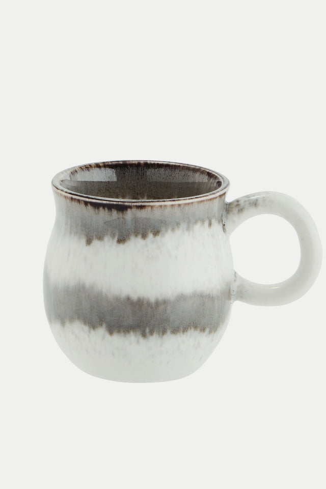 Madam Stoltz Grey Coloured Stoneware Mug 
