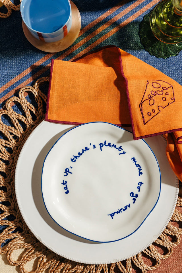 MÆGEN "Eat Up There's Plenty More To Go Around" Statement Plate 