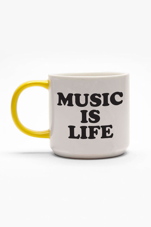 Peanuts Music Is Life Mug