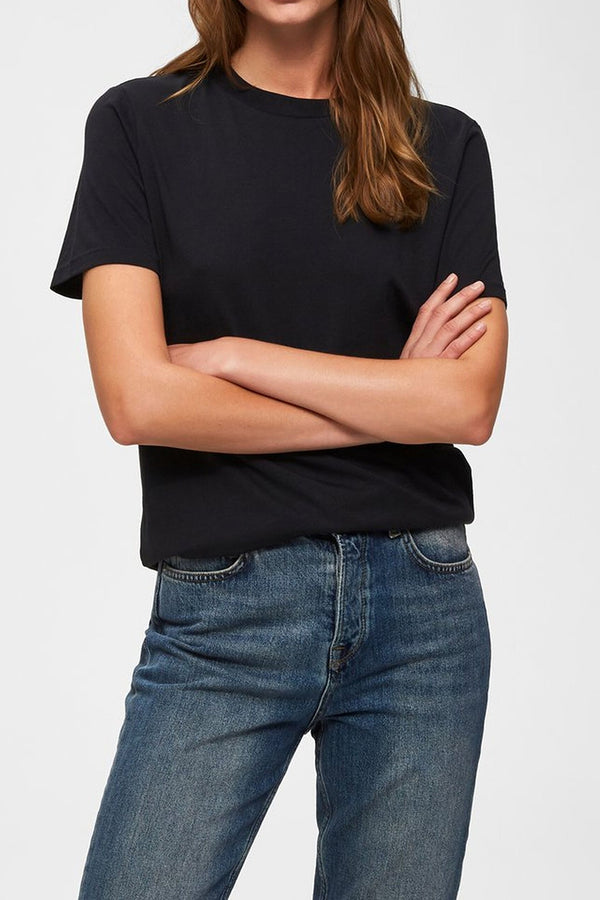 Selected Femme Black My Perfect Tee