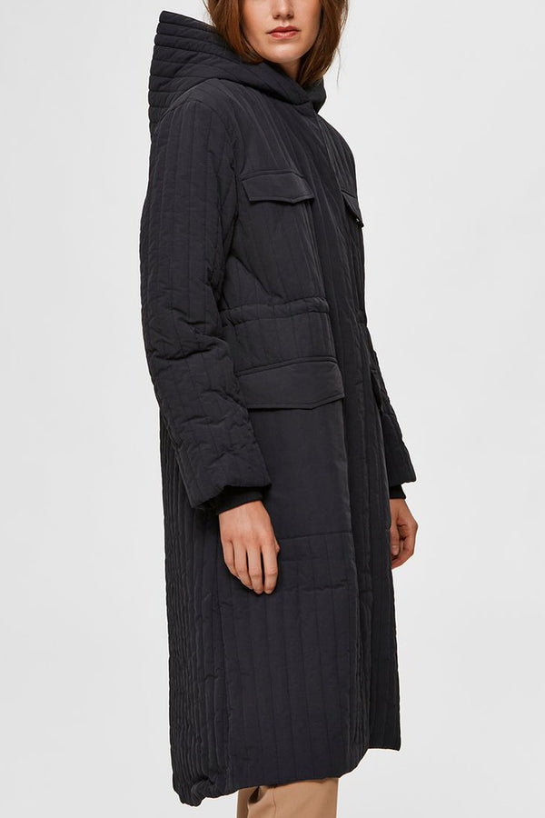 Black Lory Quilted Coat