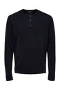 Navy Blue Broome Henley Knit