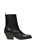 Black Leather Ava Chelsea Boot