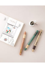 Green 'Life & Pieces' 4Colour Ballpoint Pen