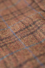 Brown Plaid Shetland Wool Jacket