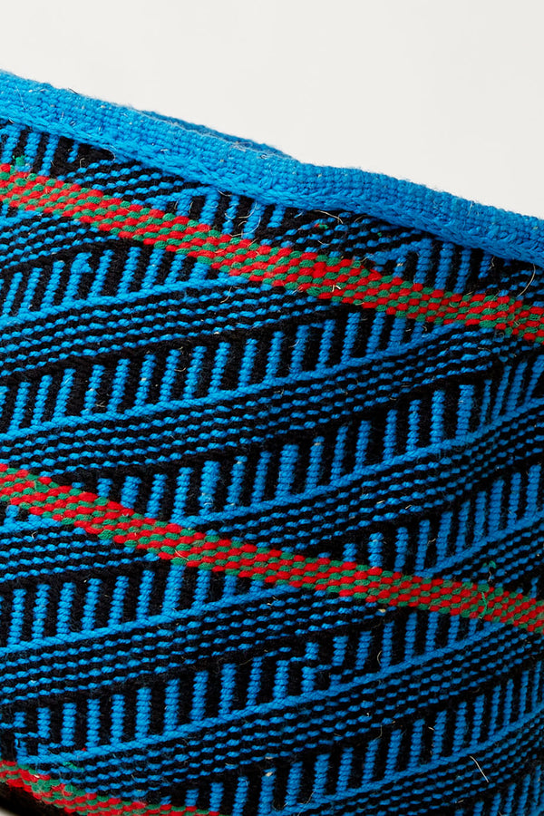 Blue & Black Medium Wool Basket
