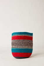 Red & Blue Large Wool Basket
