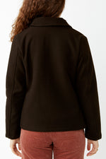 Brown Soft Melton Jacket