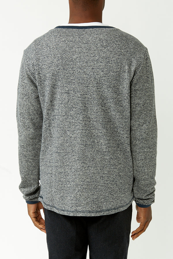 Grey Stripe Walnut Hemp Sweater