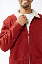 Red Sherpa Reversible Jacket