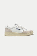 Autry White Medalist Suede Leather Trainers Womens 
