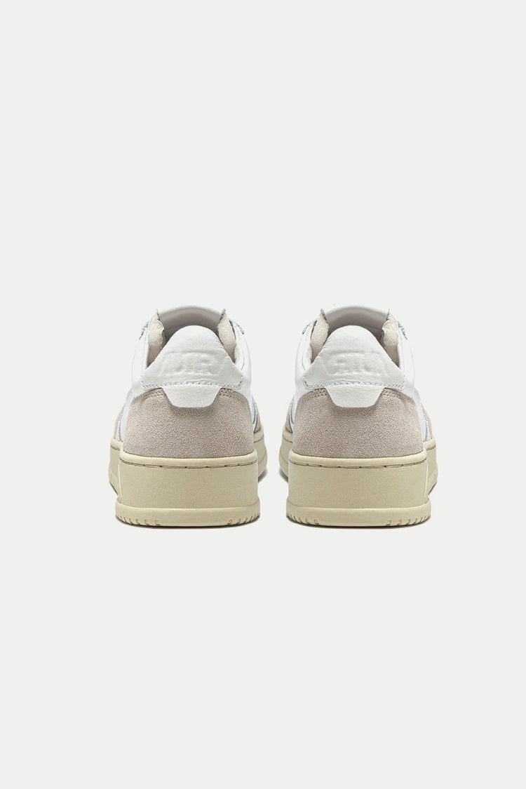Autry White Medalist Suede Leather Trainers Womens 