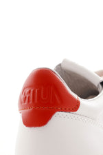 Medalist 01 White / Red Leather Vintage 80's Sneaker Mens