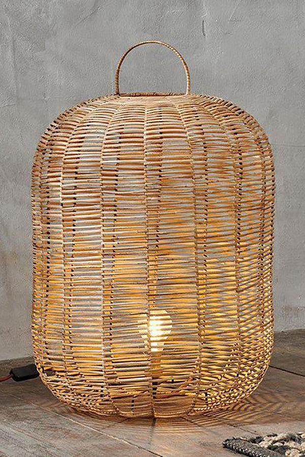 Natural Noko Wicker Lamp Small - 48 x 30cm