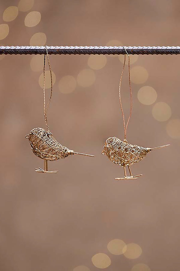 Brass Ramya Wire Bird - Set of 3