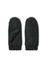 Black Elma Quilted Mittens