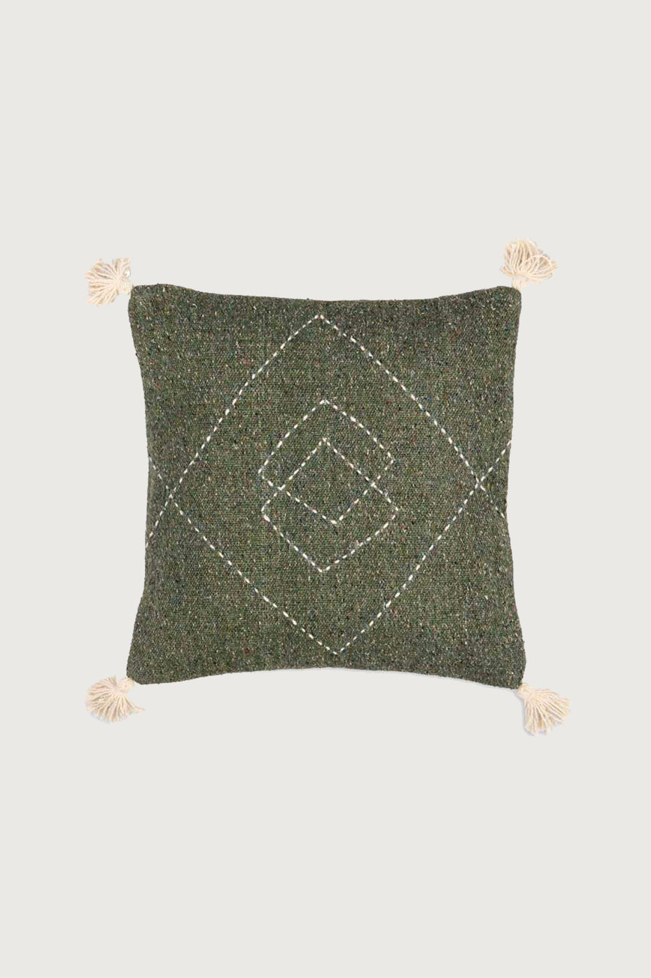 Moss Lamandi Recycled Square Cushion Cover