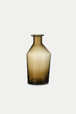Coffee Brown Zaani Glass Vase Medium