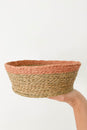 Blush Trim Bread Basket Small