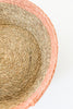 Blush Trim Bread Basket Medium
