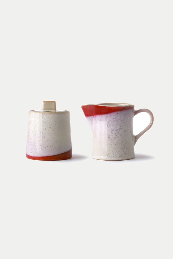 Frost 70's Ceramics Milk Jug & Sugar Pot