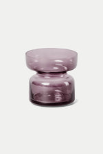 Amethyst Glass Tea Light Holder