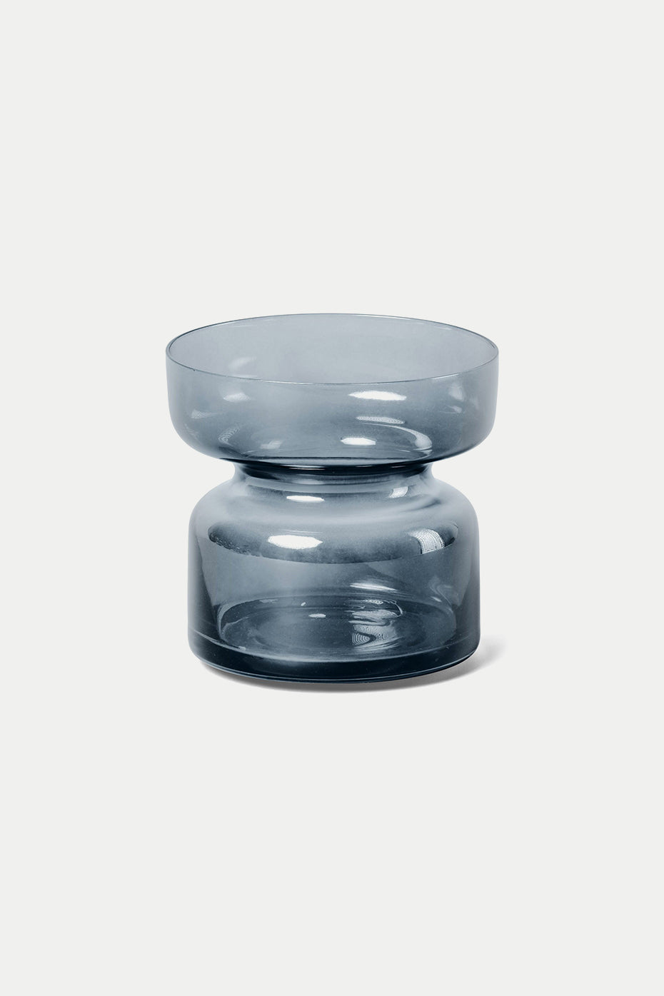 Sapphire Glass Tea Light Holder