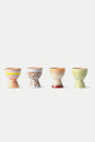 Egg Cups 70's Ceramics Set of 4