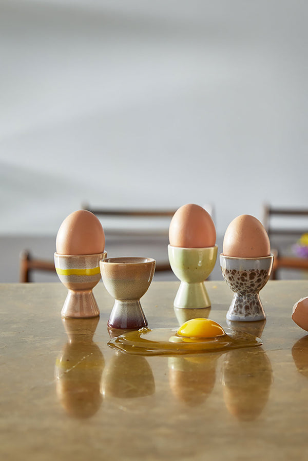 Egg Cups 70's Ceramics Set of 4