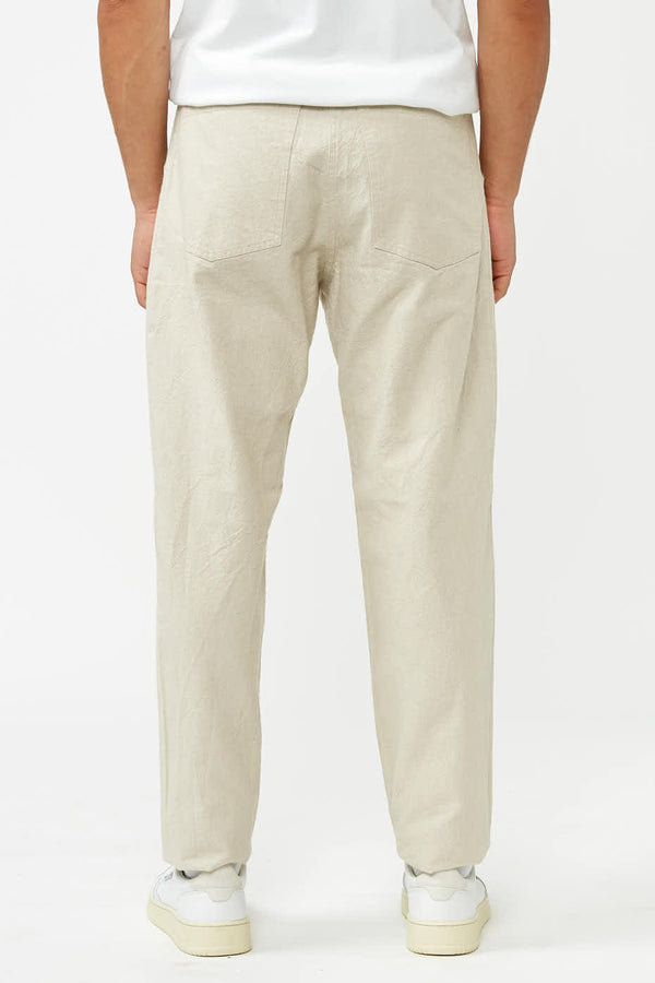 Beige Eco Canvas Olf Trousers