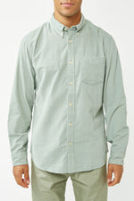 Green Milieu Oscar Slim Cord Shirt