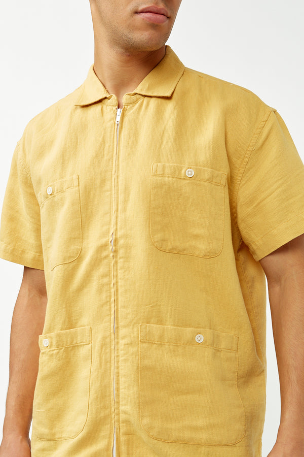 Yellow Linen Matty Pool Jacket