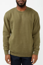 Olive Classic Fleece Crew