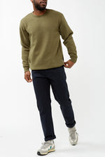 Olive Classic Fleece Crew