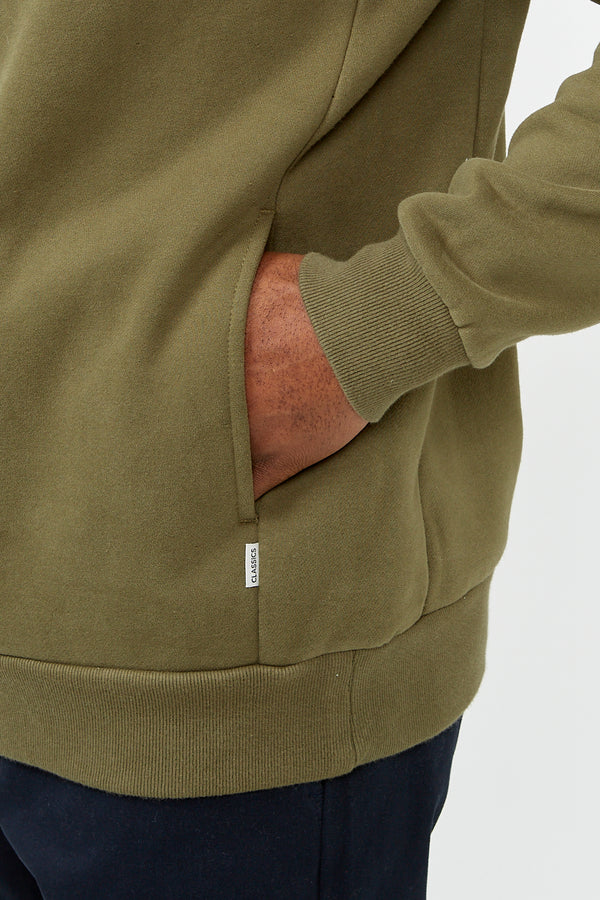 Olive Classic Fleece Crew