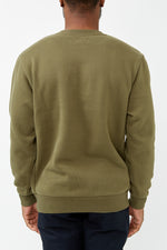 Olive Classic Fleece Crew