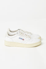 Dallas Low White Leather Nubuck Sneakers Mens