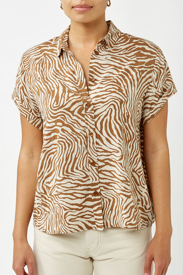 Majan Mountain Zebra Short Sleeve Shirt
