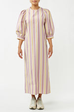 Celestina Space Stripe Midi Dress
