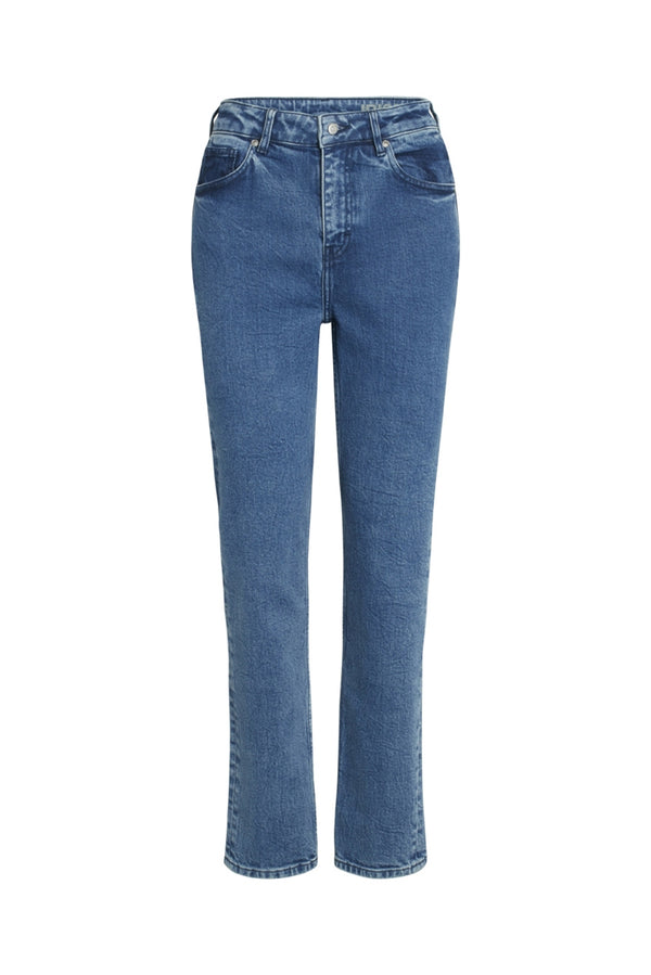 Plus Size Light Blue Stretch Elasticated Waist MOM Jeans