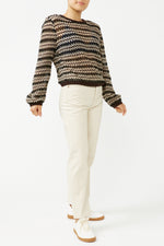 Brown Revis Combo Knitwear