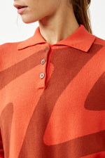 Red Psycho Frida Knitted Polo